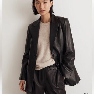 Madewell Bedford oversized blazer leather
